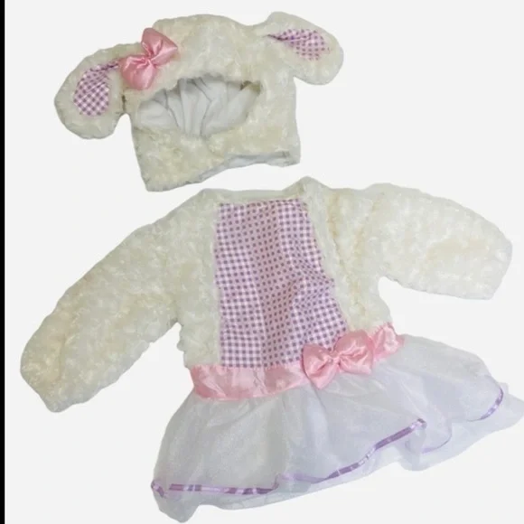 Lamb Sheep Costume Dress and Hat Size 12-24 months toddler kids - Picture 12 of 12